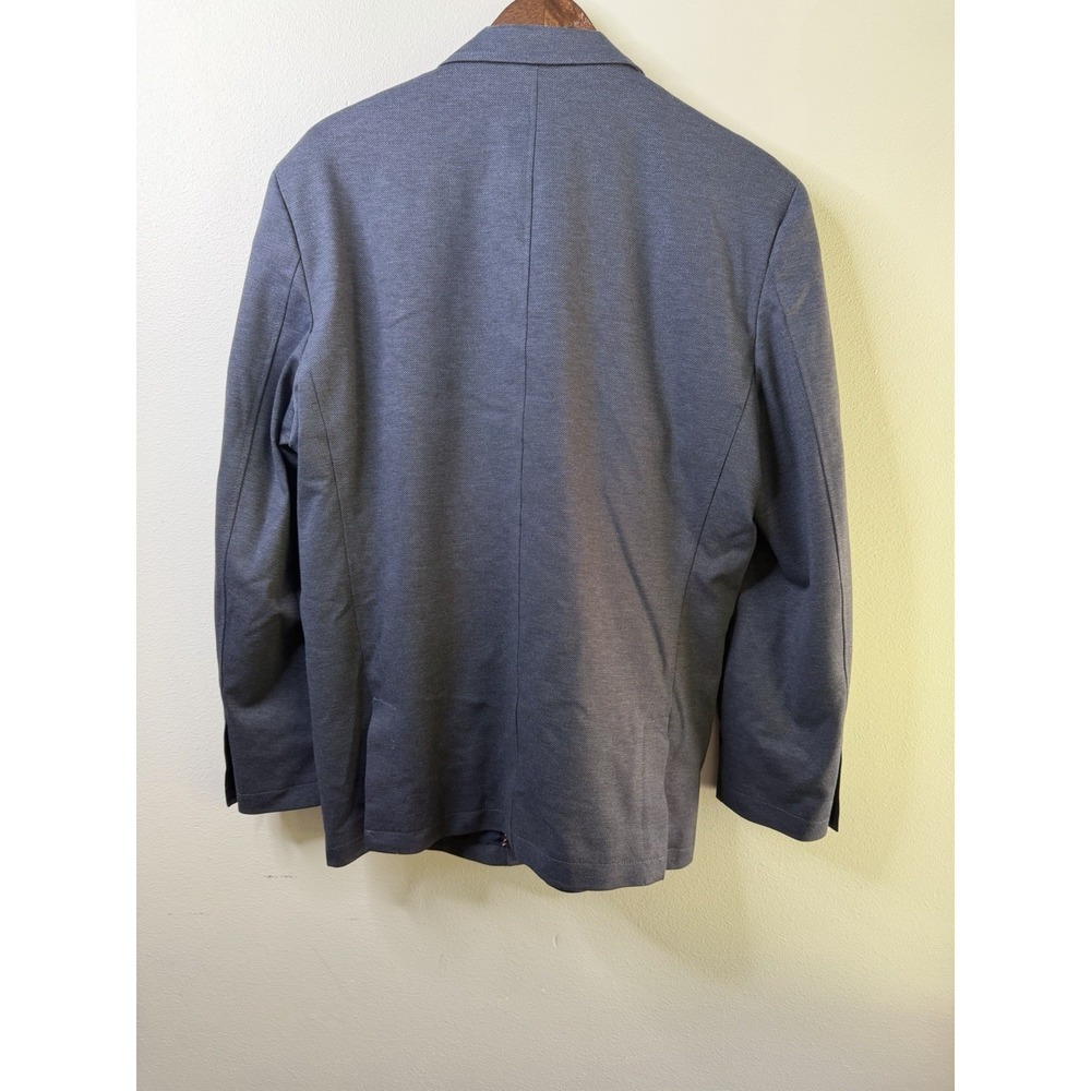 Johnston & Murphy XC4 Extreme Comfort Blazer Mens XLBlue Glen Check Sport Coat - Picture 5 of 14